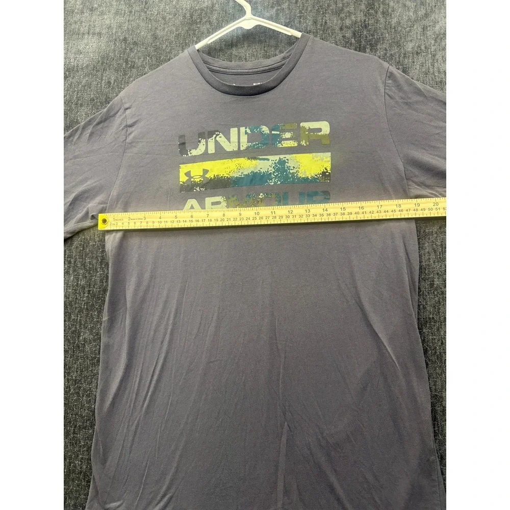 Under Armour T Shirt Mens Medium Gray Stretch Comfort Quick Drying‎ Loose Fit